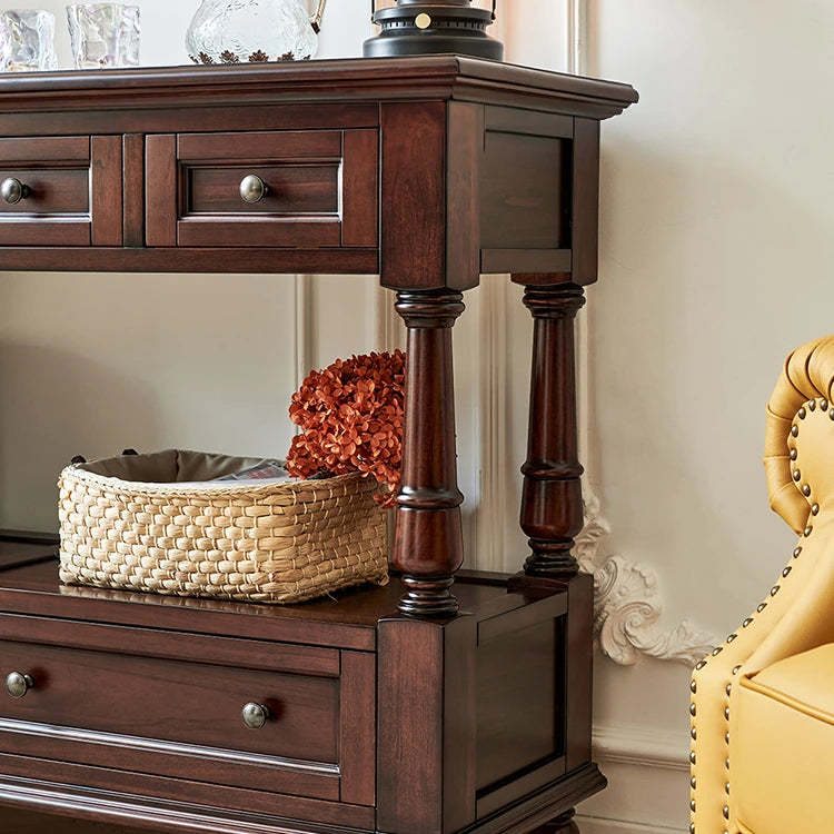 高級感あふれるチェリー材テーブル|上質リビングの必需品 hyjyj-4297