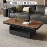 セラミック天板センターテーブル リビング用 モダンデザインの高級ローテーブル収納付き hykg-5860