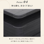 リビングセンターテーブル セラミック天板×グレー木目 モダンデザインのロータイプ収納テーブル hykg-5867