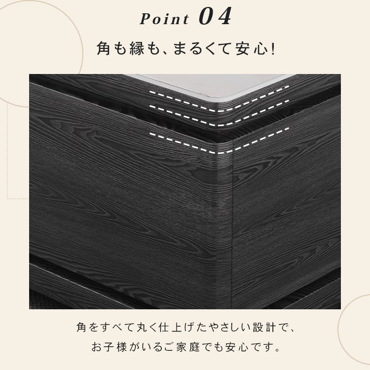 リビングセンターテーブル セラミック天板×木目調グレー モダンデザインの引き出し収納ローテーブル hykg-5874
