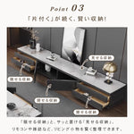 リビング用テレビボード セラミック天板×木目調グレー モダンデザインの大容量ローボード hykg-5875