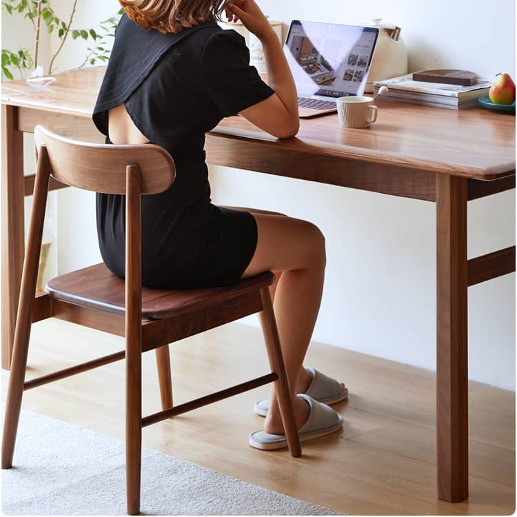 高級オーク チェリー ウォールナット使用のデザインチェアhykmq-740