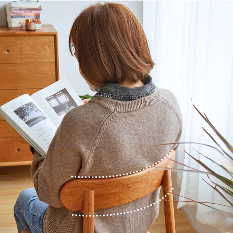 高級オーク チェリー ウォールナット使用のデザインチェアhykmq-740