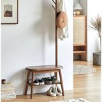 チェリー材とウォールナット使用 高品質スツール - モダンデザインと耐久性 hykmq-742