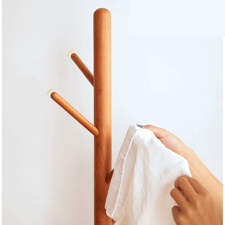 チェリー材とウォールナット使用 高品質スツール - モダンデザインと耐久性 hykmq-742