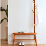 チェリー材とウォールナット使用 高品質スツール - モダンデザインと耐久性 hykmq-742