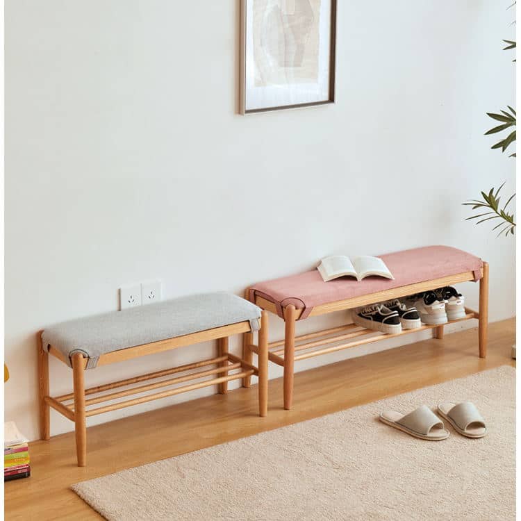 チェリー材?コットン?レッドオーク?ウォールナット製スツール - 高品質&スタイリッシュデザイン hykmq-744