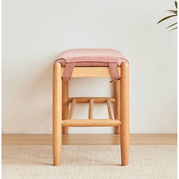 チェリー材?コットン?レッドオーク?ウォールナット製スツール - 高品質&スタイリッシュデザイン hykmq-744