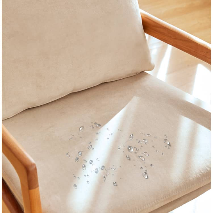 【高品質?北欧風】オークチェア - PPコットン&フェイクレザー張り、チェリー材使用 hykmq-745