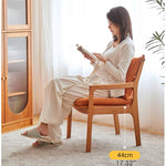 【高品質?北欧風】オークチェア - PPコットン&フェイクレザー張り、チェリー材使用 hykmq-745