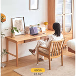 【高品質?北欧風】オークチェア - PPコットン&フェイクレザー張り、チェリー材使用 hykmq-745