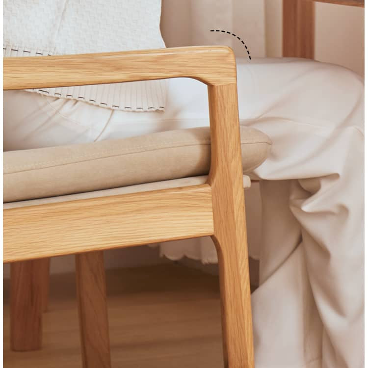 【高品質?北欧風】オークチェア - PPコットン&フェイクレザー張り、チェリー材使用 hykmq-745