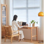 【高品質?北欧風】オークチェア - PPコットン&フェイクレザー張り、チェリー材使用 hykmq-745