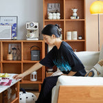 チェリー材多層板キャビネット|おしゃれな収納家具 hykmq-759