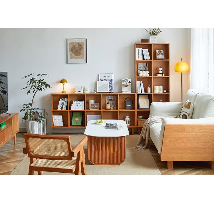 チェリー材多層板キャビネット|おしゃれな収納家具 hykmq-759