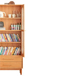 高級チェリー材キャビネット - 多層板とガラス&アルミ合金銅の完璧な組み合わせ hykmq-761