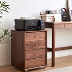 「高級レッドオーク&チェリー材キャビネット - ウォールナットと銅の美しさを備えた収納」 hykmq-762