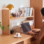 レッドオーク&銅製ラック|高級感あふれるデコレーションと収納に最適 hykmq-763