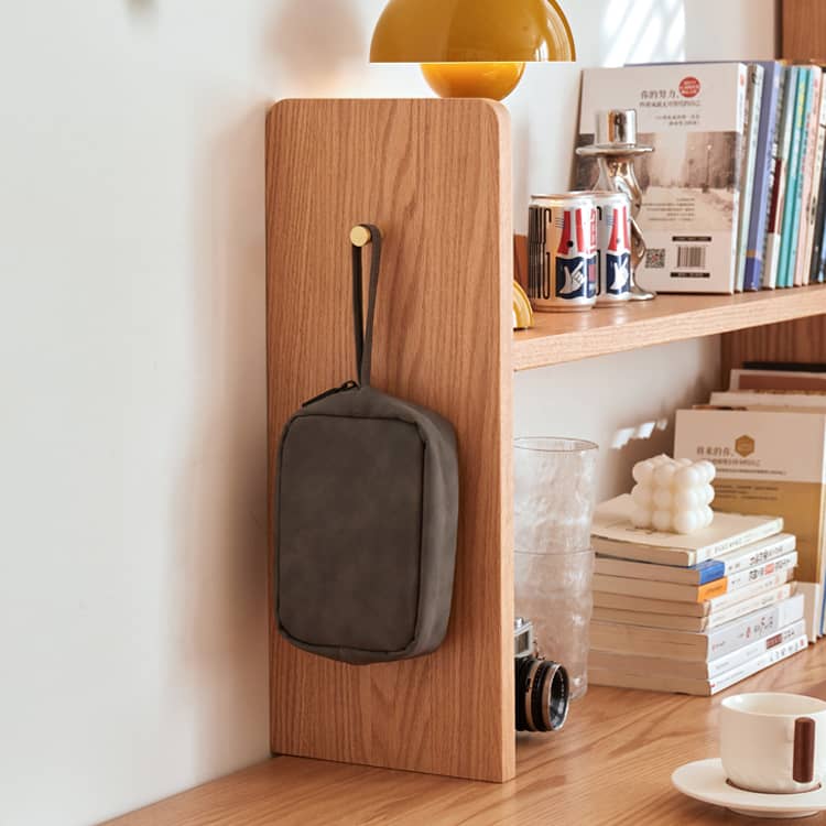 レッドオーク&銅製ラック|高級感あふれるデコレーションと収納に最適 hykmq-763