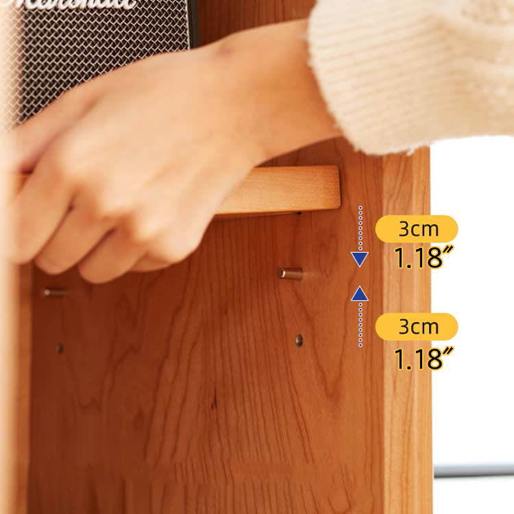 【高級キャビネット】チェリー材×多層板の美麗デザイン+ガラス&銅製アクセント hykmq-766