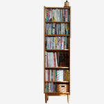 【高級チェリー材キャビネット】ガラス扉?多層板?銅製飾り|上質デザイン収納家具 hykmq-767