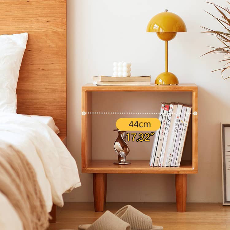 「高級レッドオーク&チェリー材&ウォールナット使用のナイトテーブル - おしゃれな木目と耐久性抜群」 hykmq-777