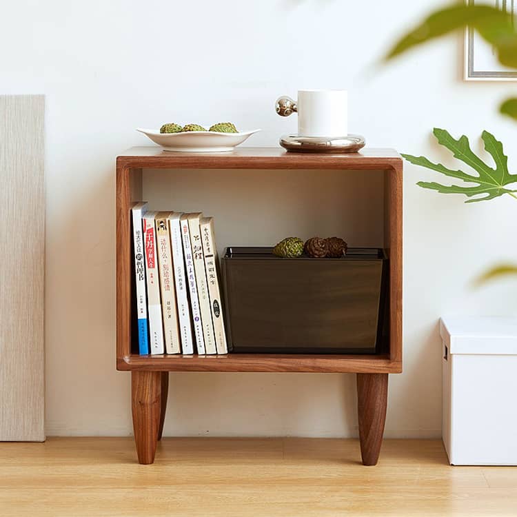 「高級レッドオーク&チェリー材&ウォールナット使用のナイトテーブル - おしゃれな木目と耐久性抜群」 hykmq-777