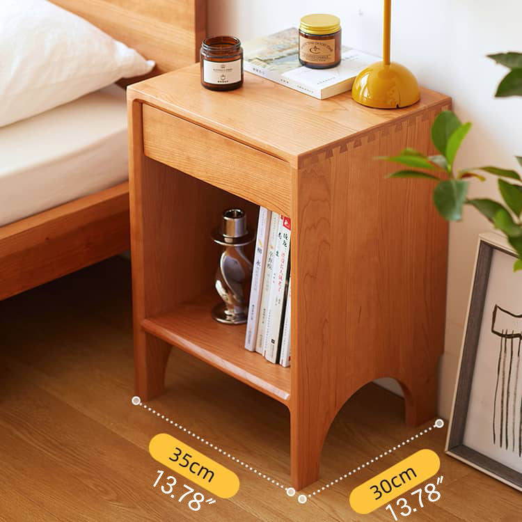 高級ウォールナット製ナイトテーブル|シンプルでエレガントなデザイン hykmq-779