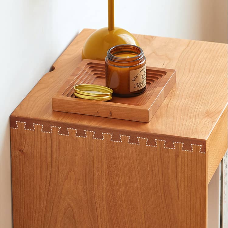 高級ウォールナット製ナイトテーブル|シンプルでエレガントなデザイン hykmq-779