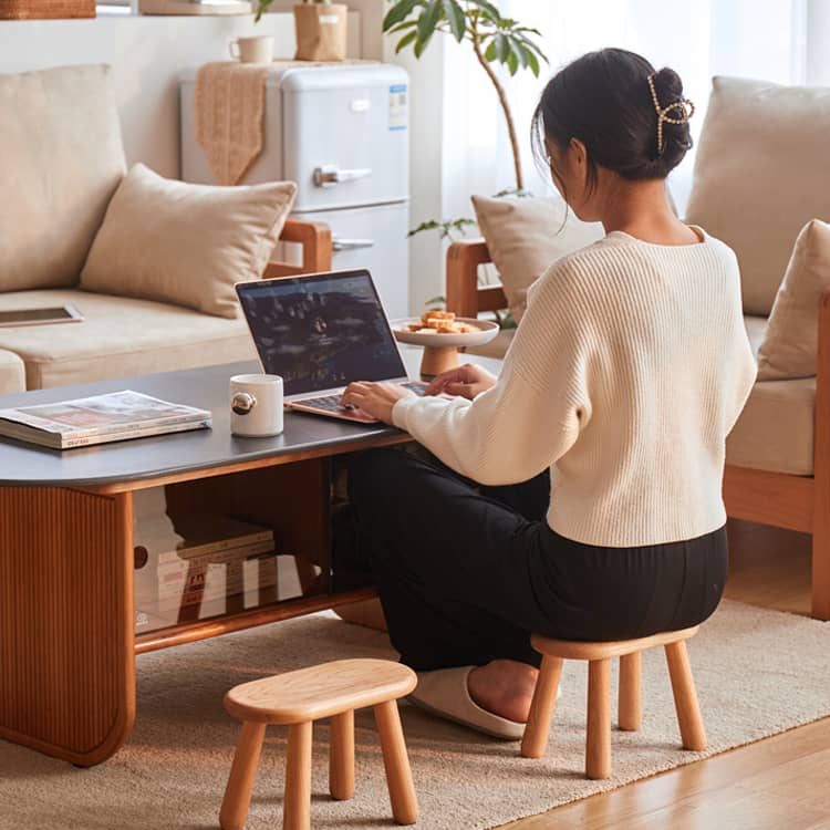 高級木材使用スツール レッドオーク チェリー ウォールナットの美しさを堪能 hykmq-781