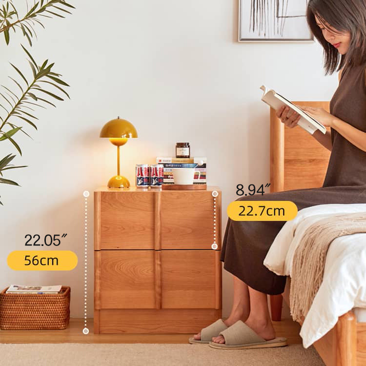 チェリー材多層板 キャビネット|高品質収納 省スペースデザイン hykmq-782