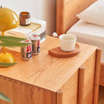 チェリー材多層板 キャビネット|高品質収納 省スペースデザイン hykmq-782