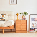 チェリー材多層板 キャビネット|高品質収納 省スペースデザイン hykmq-782