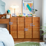 チェリー材多層板 キャビネット|高品質収納 省スペースデザイン hykmq-782