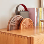 チェリー材多層板 キャビネット|高品質収納 省スペースデザイン hykmq-782