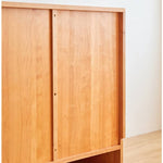 チェリー材多層板 キャビネット|高品質収納 省スペースデザイン hykmq-782