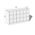 チェリー材多層板 キャビネット|高品質収納 省スペースデザイン hykmq-782