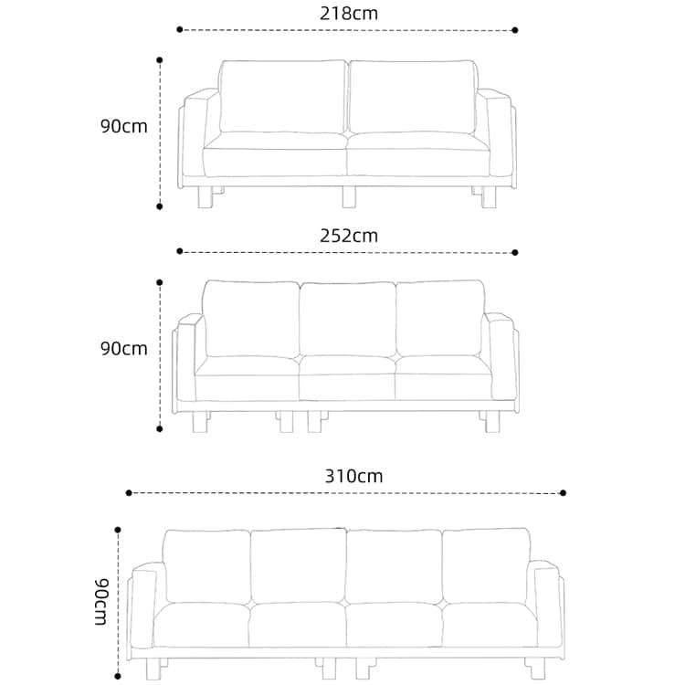 高級チェリー材ソファー|シリコンフィル&グースダウンの極上快適 フェイクレザーの洗練されたデザイン hykmq-784