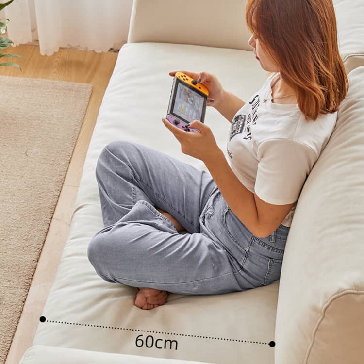 高級チェリー材ソファー|シリコンフィル&グースダウンの極上快適 フェイクレザーの洗練されたデザイン hykmq-784