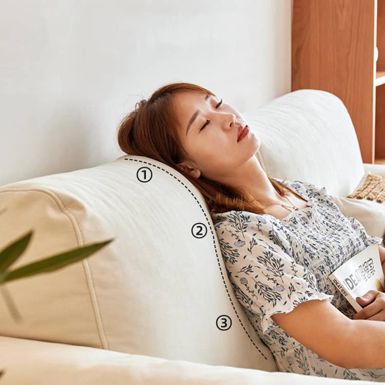 高級チェリー材ソファー|シリコンフィル&グースダウンの極上快適 フェイクレザーの洗練されたデザイン hykmq-784