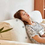 高級チェリー材ソファー|シリコンフィル&グースダウンの極上快適 フェイクレザーの洗練されたデザイン hykmq-784