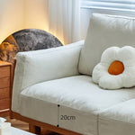 高級チェリー材ソファー|シリコンフィル&グースダウンの極上快適 フェイクレザーの洗練されたデザイン hykmq-784