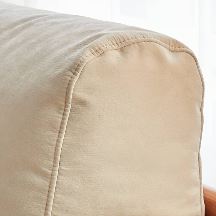 高級チェリー材ソファー|シリコンフィル&グースダウンの極上快適 フェイクレザーの洗練されたデザイン hykmq-784