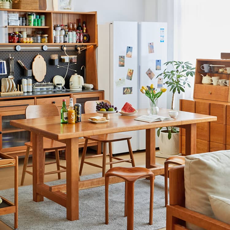 「上質なチェリー材テーブル|高級感あふれるデザイン」 hykmq-786