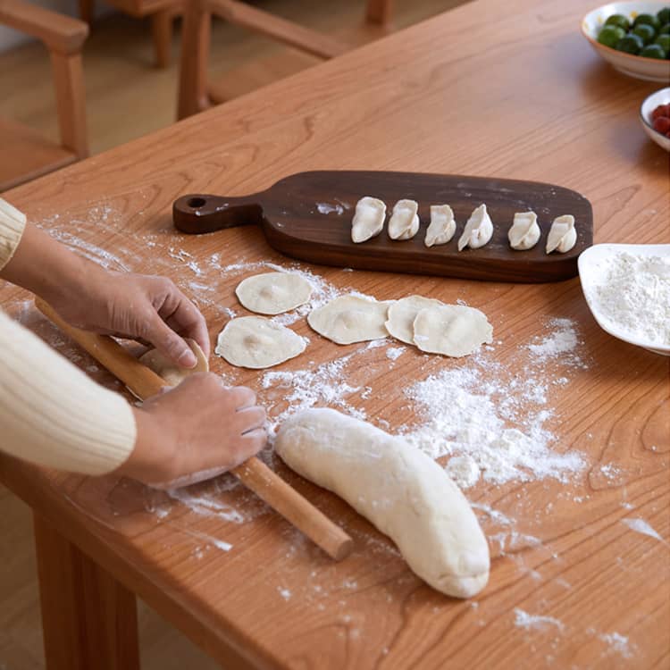 「上質なチェリー材テーブル|高級感あふれるデザイン」 hykmq-786