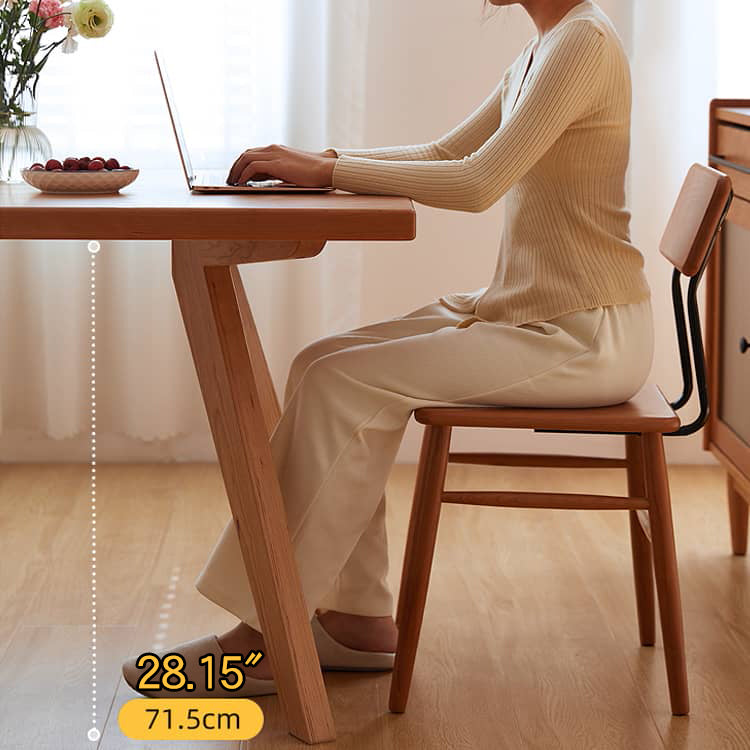 「上質なチェリー材テーブル|高級感あふれるデザイン」 hykmq-786