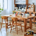 「上質なチェリー材テーブル|高級感あふれるデザイン」 hykmq-786