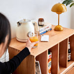 チェリー材 多層板 ガラス 銅製キャビネット - 高級感あふれる収納家具 hykmq-789