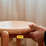 チェリー材&ウォールナットの高級スツール|エレガントなデザイン家具 hykmq-790