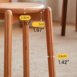 チェリー材&ウォールナットの高級スツール|エレガントなデザイン家具 hykmq-790